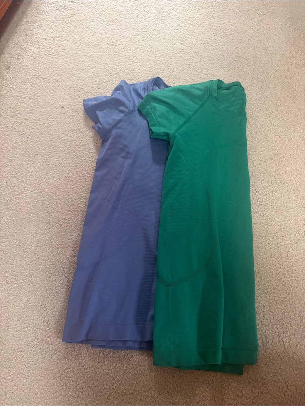 lululemon athletica Short Sleeve Tees - Blue and Green